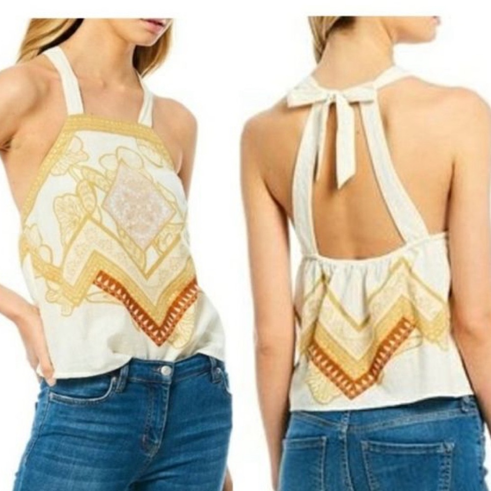 Vintage free people halter tank top